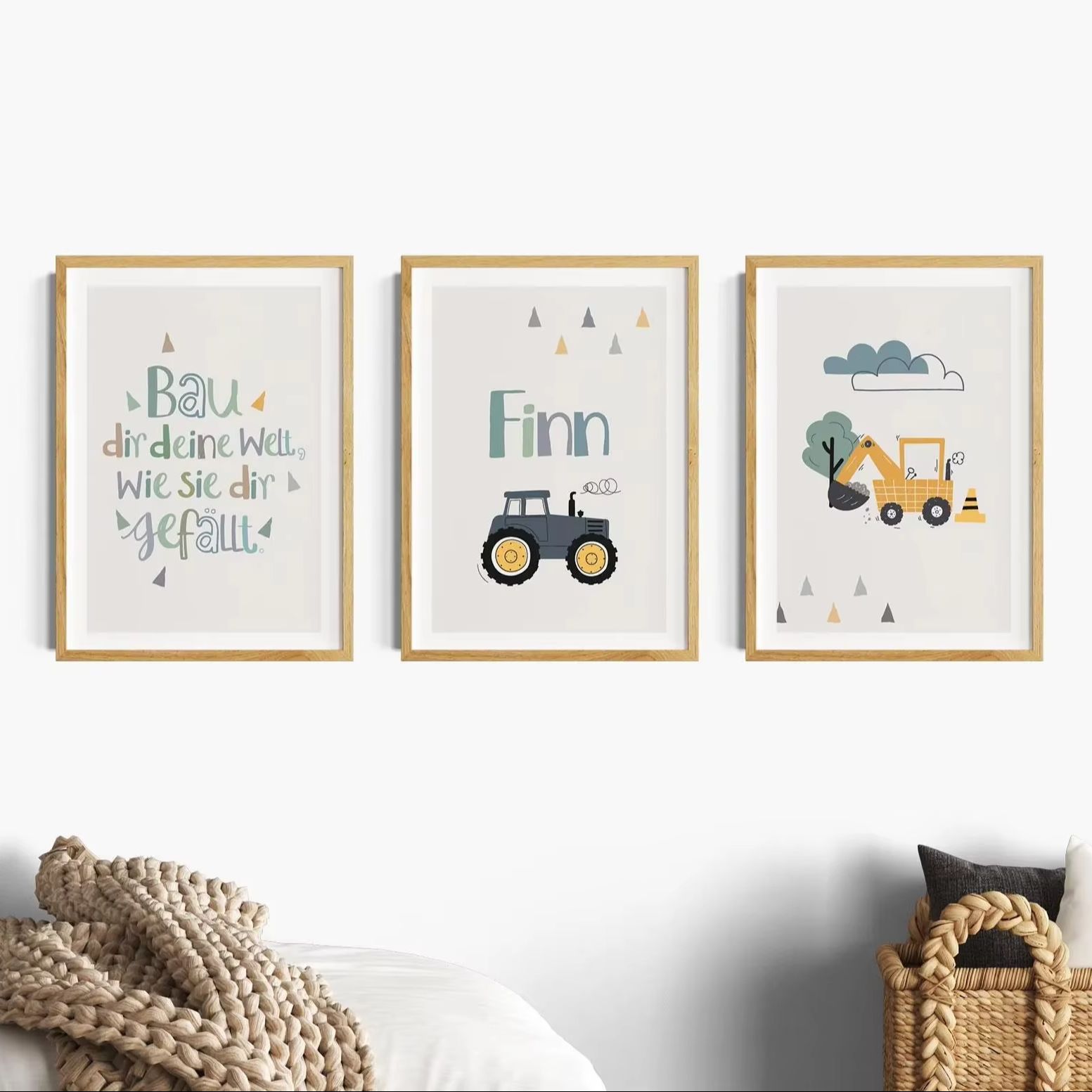 3pcs/set Cartoon Excavator Tra - đánh giá và giá Home Decor Theme