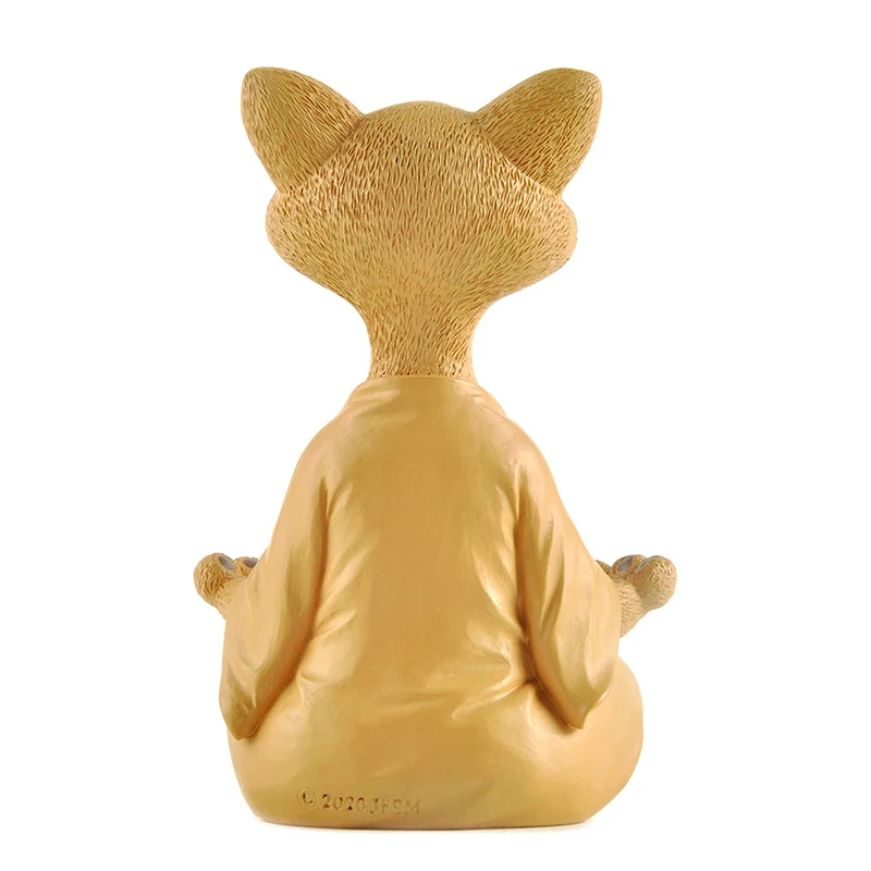 Meditation Cat Sculpture Garde - đánh giá và giá Home Decor Za