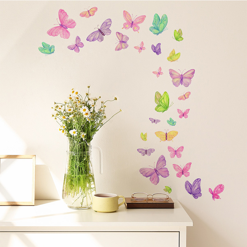 Romantic Butterfly Wall Sticke - đánh giá và giá Home Decor Indonesia